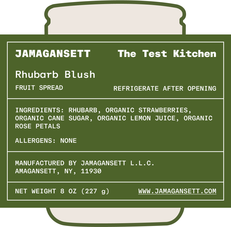 RHUBARB BLUSH + PEACH COBBLER (2 jars)