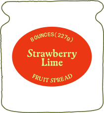 Strawberry Lime - 8oz jars - 12CT Wholesale Case